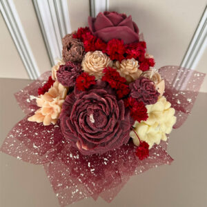 Bouquete floral en vino