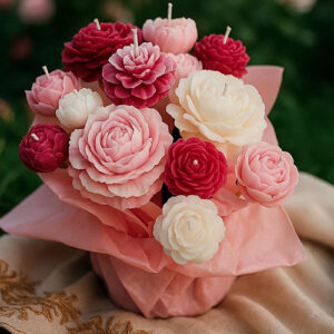 Bouquete en flores medianas con base forrada
