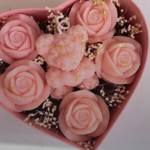 Bouquete en base forma corazon