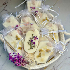 Wax sachets con flores